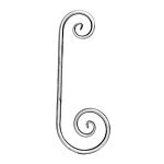 (06) INDITAL 650/2 "C" SCROLL (5-5/16 X 14-3/16 MATERIAL 1/2 DIA)