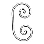 (06) INDITAL 650/3 "C" SCROLL (4-3/4 X 9 -1/4 MATERIAL 1/2 DIA)