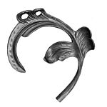 (161) INDTL 663/8 CAST STL LEA (7-1/2" H X 6-5/16" W)