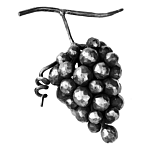 (C-160) INDTL 673/1 FORGED GRAPE (10-5/8" H X 5-1/8" W)
