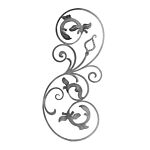 (044) INDTL 681/3 FLOWER PANEL (29-1/8" H X 12-5/8" W)