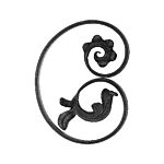 (045) INDITAL 681/5 FLOWER PANEL (11-3/16" H)
