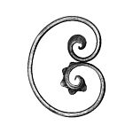 (045) INDITAL 687/3 SCROLL "LEFT HAND" (6-5/8" H)