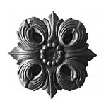 (158) INDTL 756/12 CAST IRON ROSETTE 5 5/16" DIA M5 HOLE