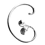 (012) INDITAL 94/3 STEEL SCROLL (7-7/8" H X 5-7/8" W)
