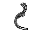 (160) INDTL 94/B/9 FORGED LEAF LH - (4-3/4" H X 3-3/8" W)