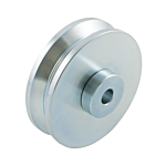 SHUT-IT "STEEL" 4" X 2"  V-GROOVE WHEEL ASSEMBLY (ZINC)