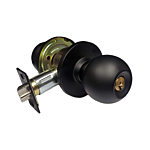 CAL-ROYAL "DOUBLE CYLINDER ENTRY" KNOB X 19 (FLAT BLACK) (2-3/8" B.S.)