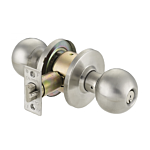 CAL-ROYAL "STOREROOM" BARRINGTON KNOB LOCK (SATIN CHROME) (GRADE 2)