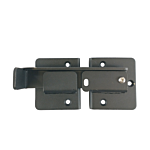 DAC SENTRY LATCH FOR DUMPSTER GATES (ADJUST FOR 1"- 2-1/2" GAP) (BLACK POWDER COAT)