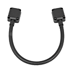 ENFORCER 1/2" DIA. "BLACK" STAINLESS STEEL ARMORED DOOR CORD (16") (ALUMINUM END CAPS)