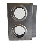 ***ECONOMY LOCK BOX**** (DBL) 2-1/8" HOLES X 1-1/4" WIDE (MED) (20/CASE)