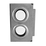****ECONOMY LOCK BOX*** (DBL) 2 1/8" HOLES X 1" WIDE (SL) (20/CASE)