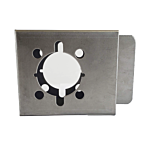 KEEDEX SINGLE HOLE "RHODES" 1-3/4" WIDE LOCK BOX- STEEL