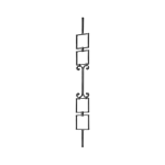 (035) INDITAL GD184/2 GONZATO DESIGN PICKET 9/16" SQ 4-17/32" X 39-3/8"