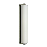 **PLASTIC** (12" X 2-1/2" DIA) WHITE W/BEARING H.D. GUIDE ROLLER
