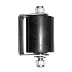 **RUBBER** (3" X 2-3/8" DIA) BLACK GUIDE ROLLER ASSY. (40/CASE)