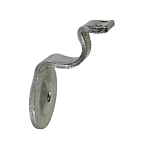 *HEAVY DUTY* 1/4" THICK, STEEL HAND RAIL BRACKET (ROUND) (2-1/2" OFFSET)