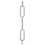 (C-3C) INDITAL GD29/2 DOUBLE OVAL PICKET (39-3/8" X 3-7/8" X 9/16")