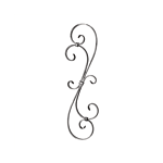 RAIL BALUSTER (25-5/8" X 7-9/32 X 1/2" X 1/4")
