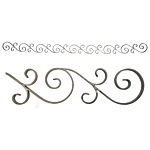 SCROLL GATE TOP (6" X 96-1/2")