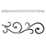 SCROLL GATE TOP (5-1/8" X 94-1/2")
