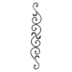 SCROLL GATE TOP (5" X 35-2/5")