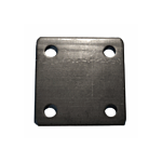 ECONOMY FLAT MOUNT PLATE (3" X 3" X 5/32"/9 GA) (100/BX) (13/32" - .406" HOLES)