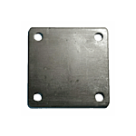 ECONOMY FLAT MOUNT PLATE (4" X 4" X 5/32"/9 GA) (80/BX) (13/32" - .406" HOLES)