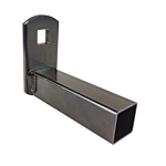 ECONOMY **BLACK PAINT** SLIDE IN BRACKET (FITS 1" SQ. X 16 GA TUBE)