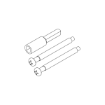 KWIKSET EXTENSION KIT FOR 750H/750CHL LOCKS & LEVERS (BLACK FINISH)