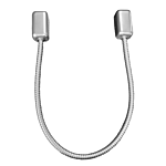 KEEDEX ARMORED DOOR LOOP 3/8" I.D. FLEX X 24"- ALUMINUM FINISH