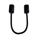 KEEDEX ARMORED DOOR LOOP 3/8" I.D. FLEX X 18" - BLACK FINISH