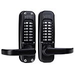 LOCKEY HEAVY DUTY "MECHANICAL" W/LEVER - (DOUBLE SIDED) JET BLACK - NON HANDED