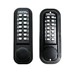 LOCKEY "DOUBLE SIDED" NARROW STYLE HOOKBOLT LOCK (JET BLACK)