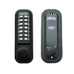 LOCKEY "SINGLE SIDED" NARROW STYLE HOOKBOLT LOCK (JET BLACK)