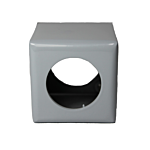 LOCKEY KEY BOX FOR KEYED ENTRY ON GATES W/PANIC BARS (SILVER) 2" X 2" X 2"