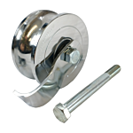 MIGHTY HEAVY DUTY PIPE TRACK WHEEL ASSEMBLY W/BOLT (5" O.D.)