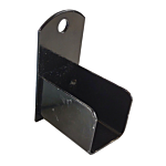 **BLACK PAINT**SLIDE IN BRACKET (FITS 2" SQ. X 16 GA TUBE)