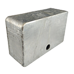 SLIM WHEEL "GALVANIZED" BOX (6-1/2 X 4 X 2-1/4) ***FITS NARROW 6" V-GROOVES***