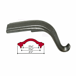 MALLEABLE IRON TONGUE - 45 DEG (2-1/4" W CAP)
