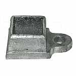 ALUMINUM COVER SHOE---1 EAR (1 1/4" SQ. HOLE)