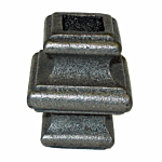 **PLAIN IRON** #251 CAST IRON COLLAR - 3/4" SQ HOLE (50/BOX)