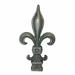 #318 1 CAST IRON SPEAR W/1" SQ. HOLE - 9" H (LCI-8-1)