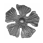 #9053 "CAST STEEL" ROSETTE 4-1/2" DIAMETER (JCS-4)