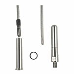 CABLE KIT #10 (1/8" WIRE-35') (2" RECEIVER & PUSH LOCK THREADED BOLT)