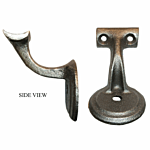CAST MALEABLE IRON HAND RAIL BRCKT (2-1/2" OFFSET W/ROUND TOP)