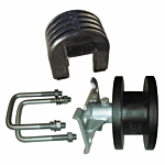 CANTILEVER (PLASTIC) ROLLER (2" SQUARE TRACK/4" SQUARE POST MOUNT) INCLUDES COVER & HARDWARE
