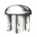 DISHED DRIVE ON CAP (FITS 1-1/4" SCH 40 PIPE)