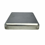 ***PLAIN STEEL*** FLAT TOP STEEL POST CAP - 2" X 2" 19ga.